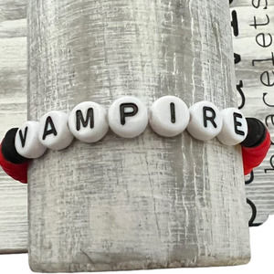 Olivia Rodrigo Vampire Bracelet, Guts Tour, Red, Black